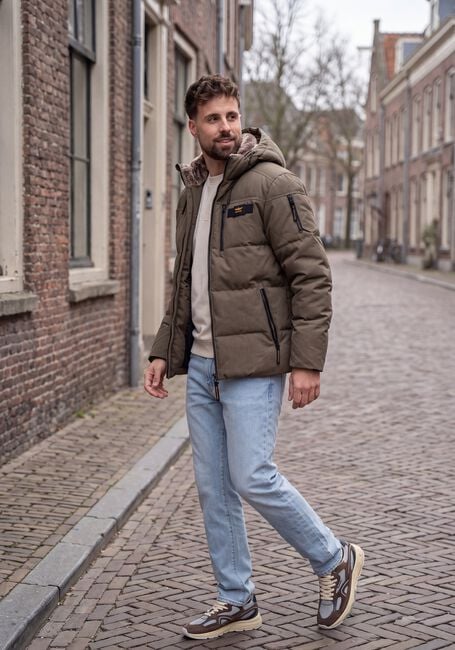 Gr&uuml;ne PME LEGEND Wattierte Jack SEMI LONG JACKET YETCRAFT - large
