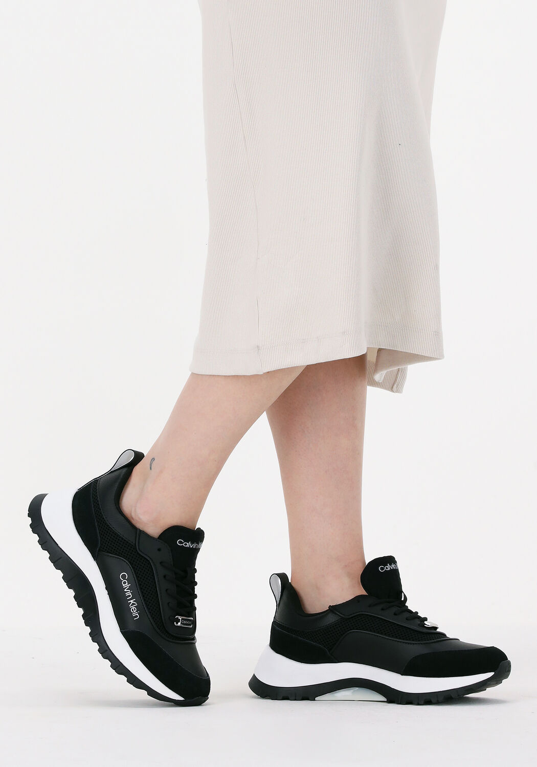 Schwarze CALVIN KLEIN Sneaker low 2 PIECE SOLE RUNNER LAC U MIX MA Omoda