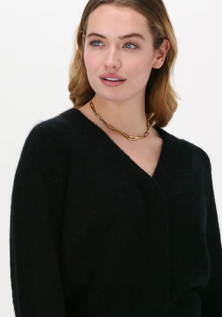 Schwarze SECOND FEMALE Strickjacke BROOK KNIT BOXY CARDIGAN - large