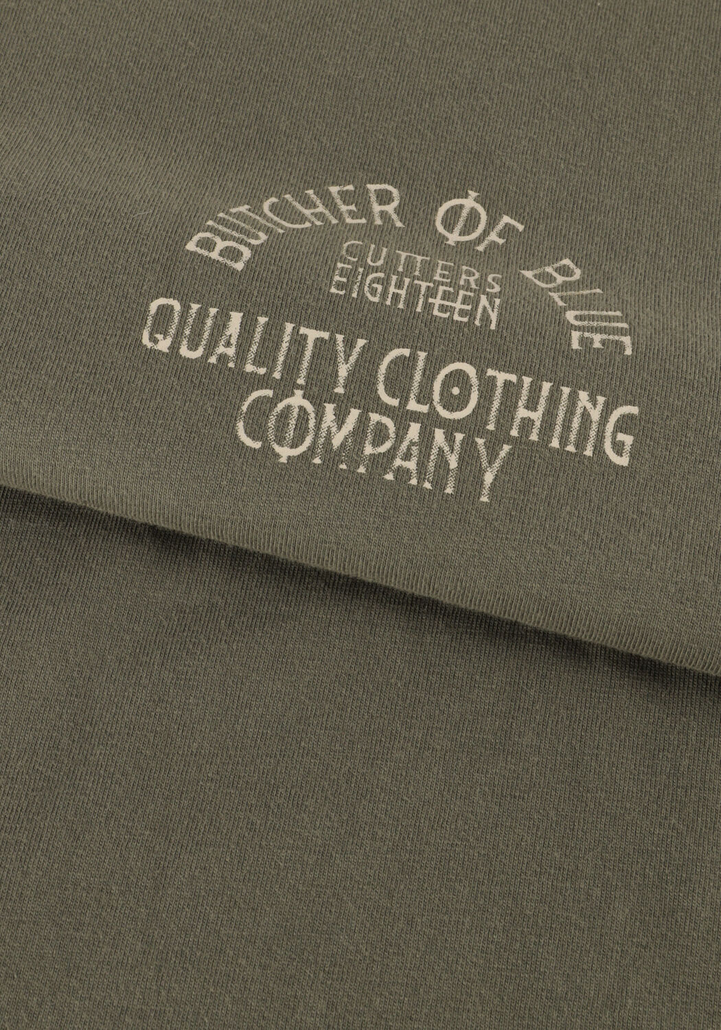 Khaki BUTCHER OF BLUE T-shirt CLASSIC FRAT LOOSE TEE - large