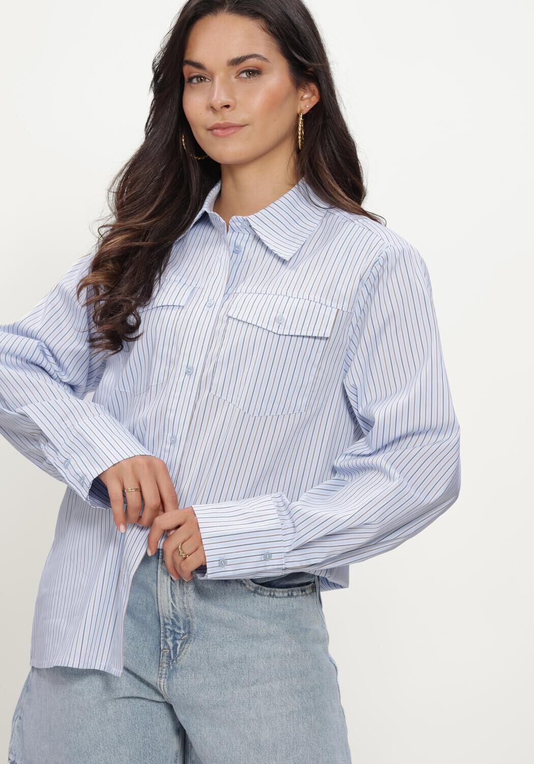 Hellblau NOTRE-V Blusen NV-IRMA - large