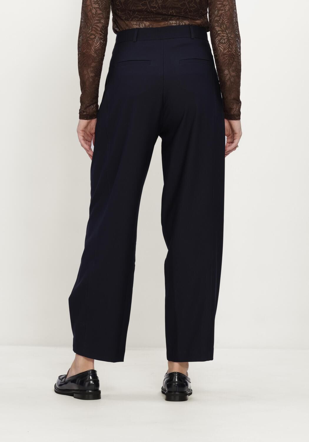 Dunkelblau AIMEE THE LABEL Hosen COLOMBIAW6 TROUSER - large