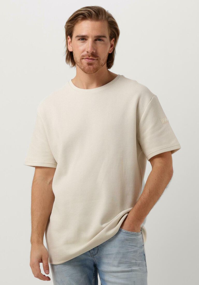 nicht-gerade weiss purewhite t-shirt tshirt with waffle structure