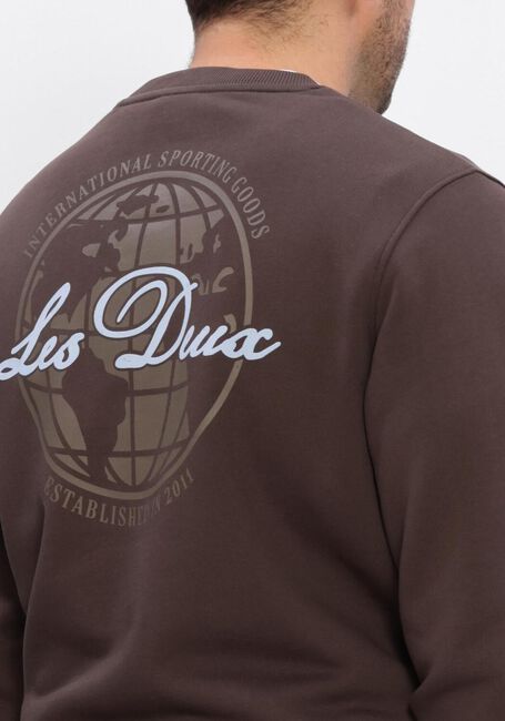 Braune LES DEUX Sweatshirt BEN GLOBE SWEATSHIRT - large