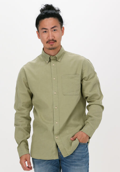 Olive SELECTED HOMME Casual-Oberhemd REGRICK-SOFT SHIRT - large