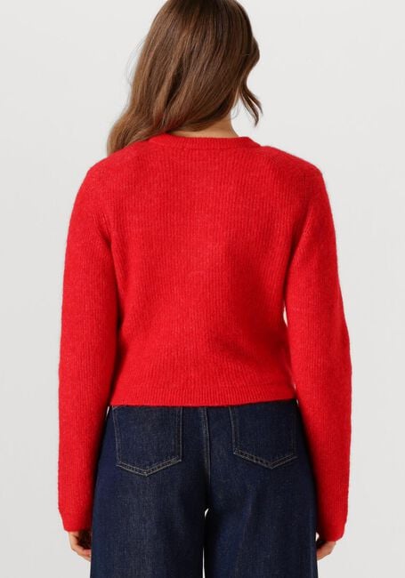 Rote SELECTED WOMEN Pullover SLFSIA RAS LS KNIT CROPPED CARDIGAN - large