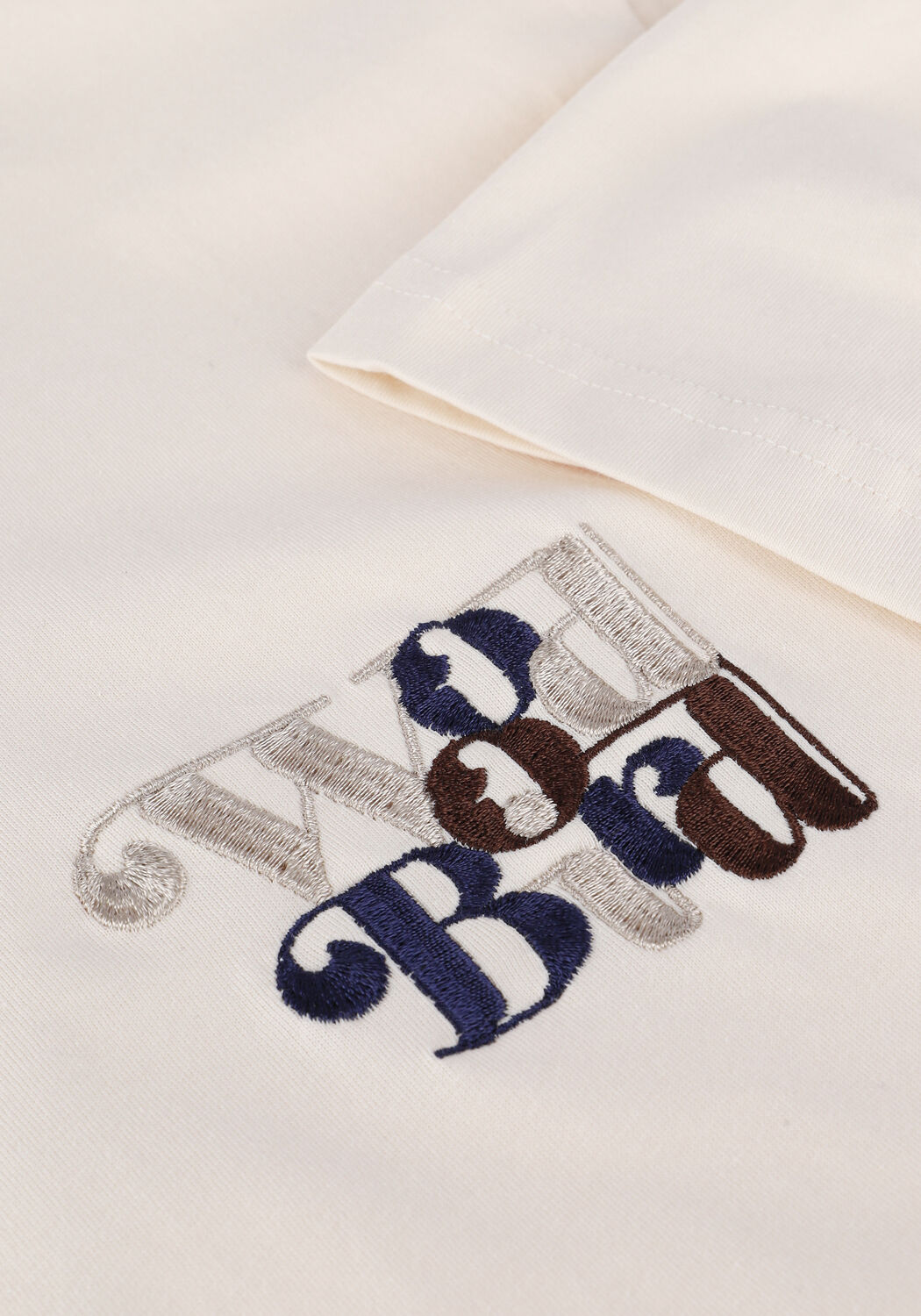 Nicht-gerade weiss WOODBIRD T-shirt MOLT WIRL TEE - large