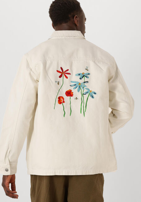 Nicht-gerade weiss FORÉT Overshirts ROWAN EMBROIDERY CANVAS OVERSHIRT - large