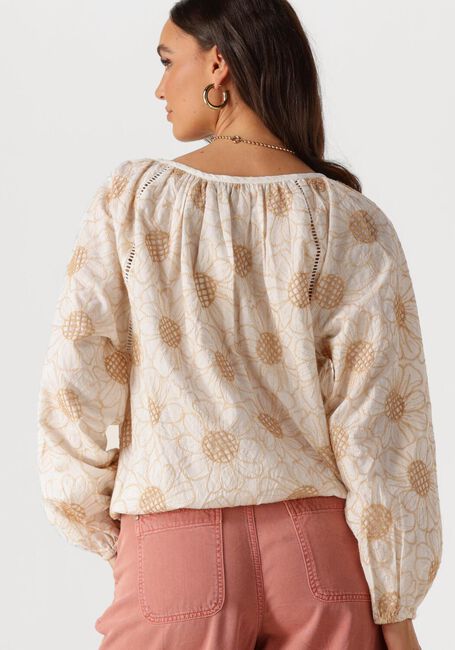 Weiße SUMMUM Blusen LONGSLEEVE TOP FLOWER EMBROIDERY - large
