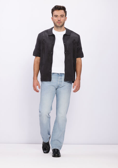 Schwarze LEVI'S Casual-Oberhemd SWEATER CAMP SHIRT - large