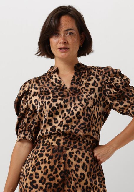 Braune NEO NOIR Blusen ROELLA LEO BLOUSE - large