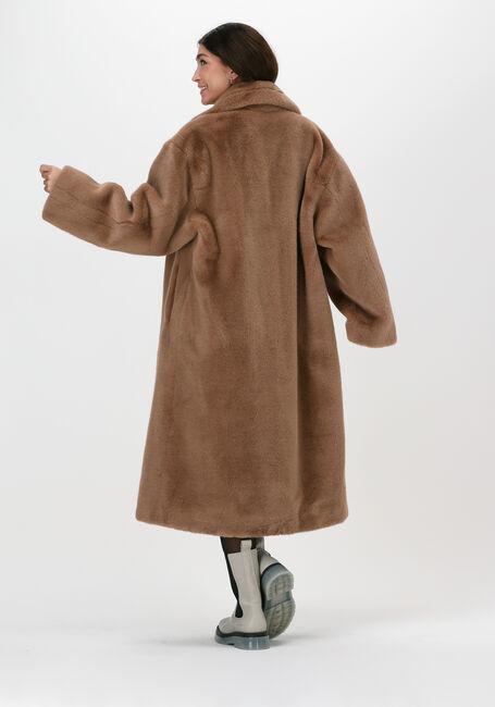 Braune STAND STUDIO Fake-Fur-Jack MARIA COAT SOFT - large
