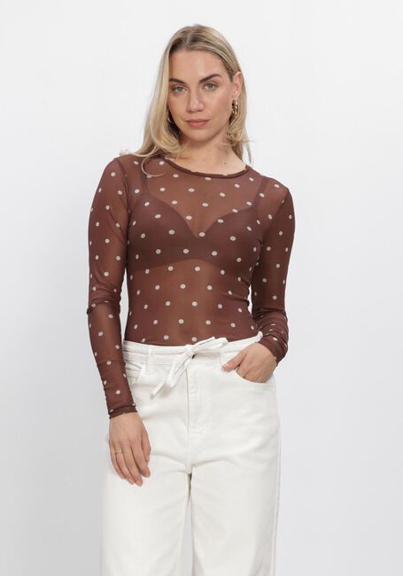 Braune NEO NOIR Blusen ELLA DOT BLOUSE - large