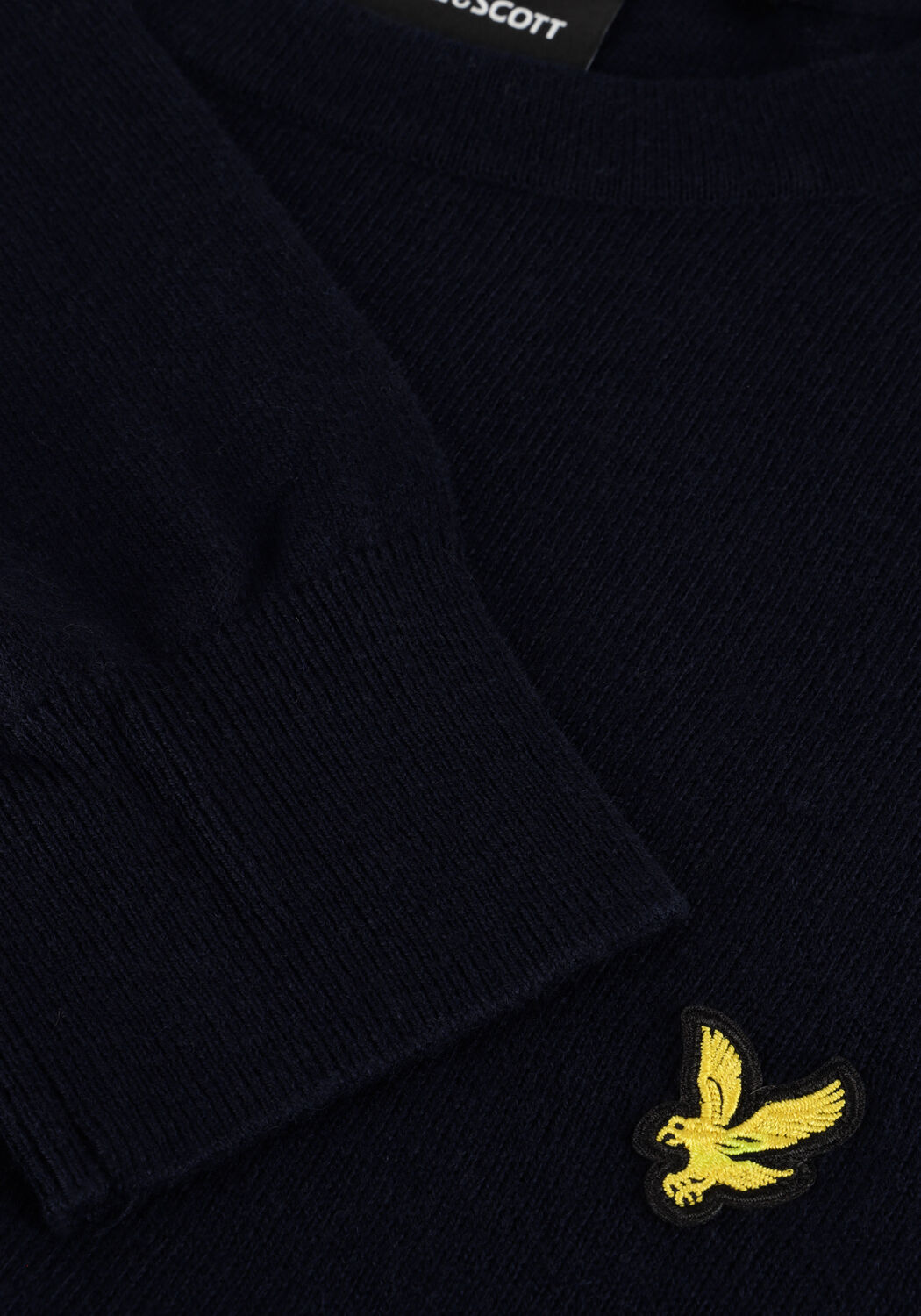 Dunkelblau LYLE & SCOTT Pullover COTTON MERINO CREW NECK JUMPER - large