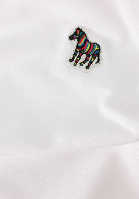 Weiße PS PAUL SMITH Polo-Shirt MENS SLIM FIT SS POLO SHIRT ZEBRA - large