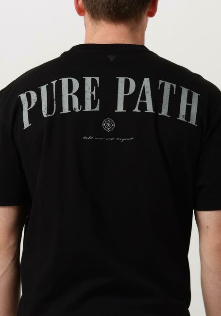 Schwarze PURE PATH T-shirt TSHIRT WITH BACK PRINT AND SMALL FRONTPRINT - large