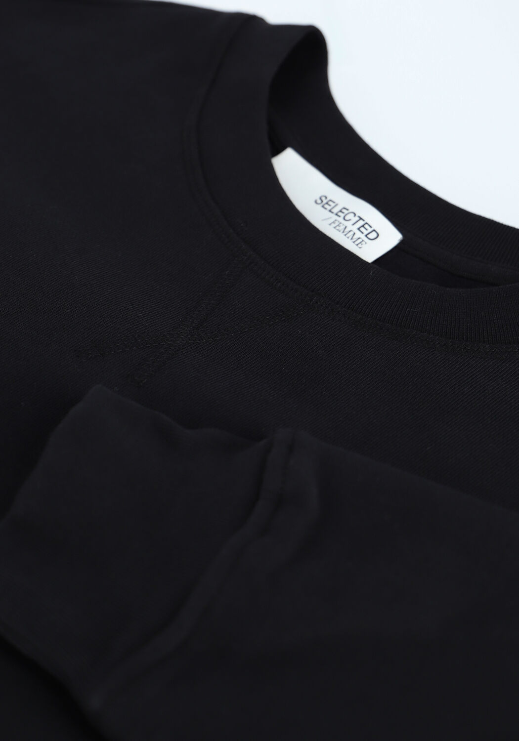 Schwarze SELECTED WOMEN Sweatshirt STASIE LS SWEATS - large