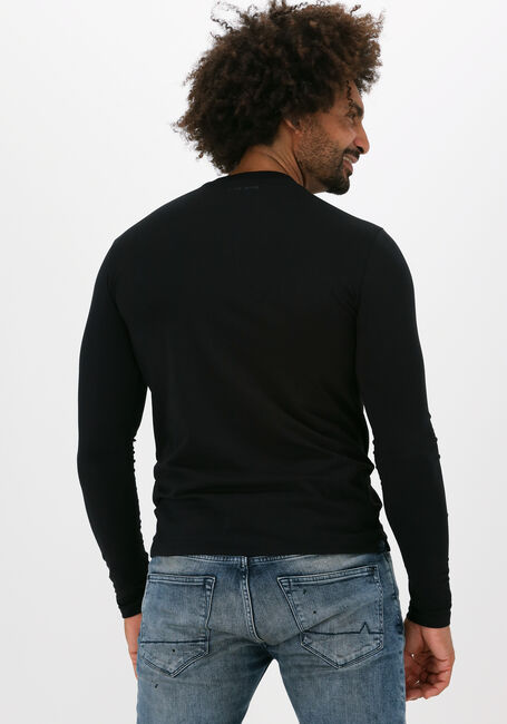 Schwarze PUREWHITE T-shirt ESSENTIAL TEE U NECK LS - large