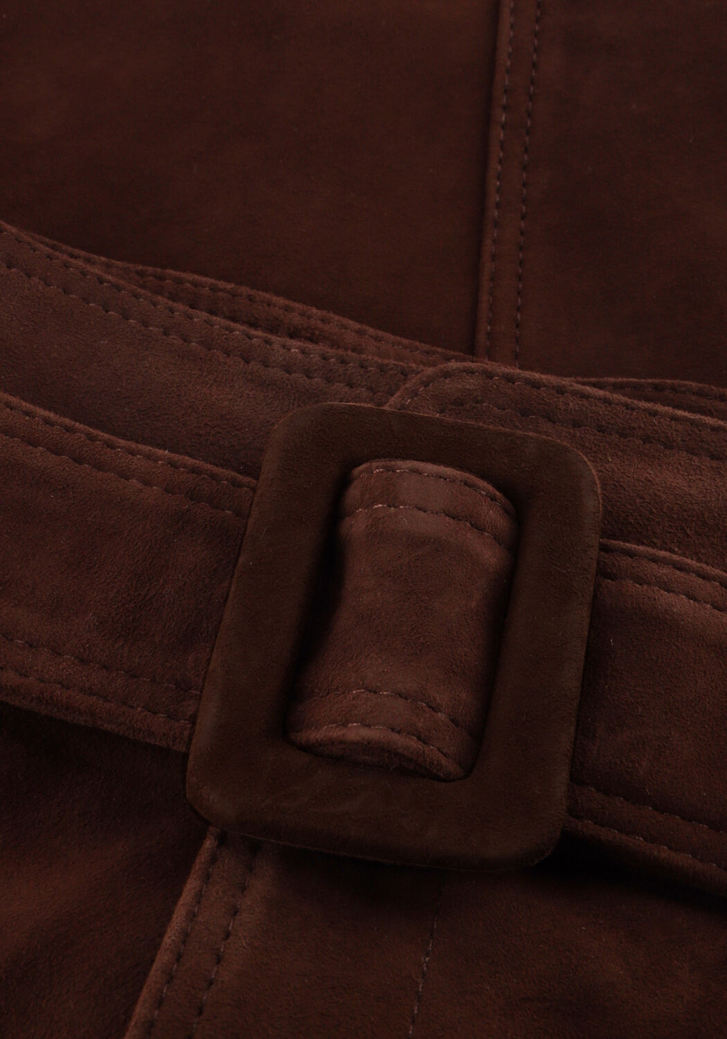 Braune ROUGE EDIT Minirock ROUERNA HW SHORT SUEDE SKIRT - large