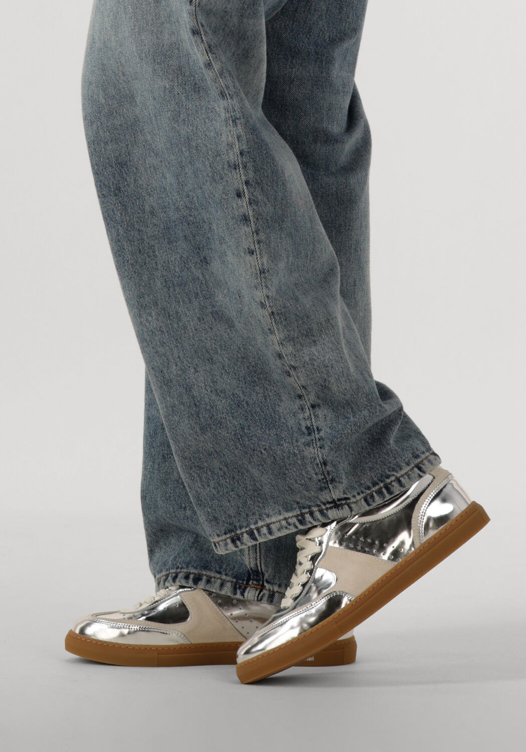 Silberne FLORIS VAN BOMMEL Sneaker Low SFW-10096 - large