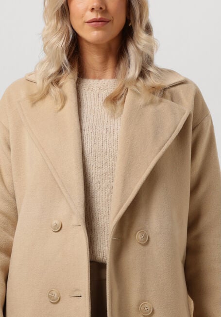 Sand NOTRE-V Mäntel WOOL COAT LONG - large