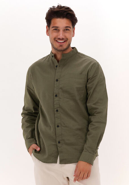 Grüne ANERKJENDT Casual-Oberhemd AKLUKAS LINEN SHIRT - large