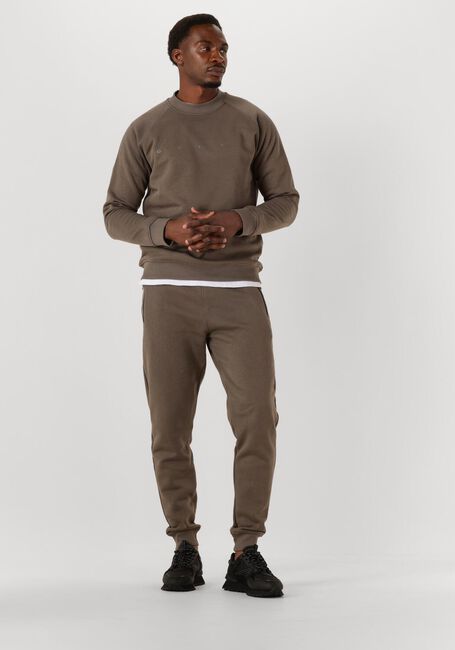 Taupe GENTI Pullover BASIC LOGO SWEATER - large