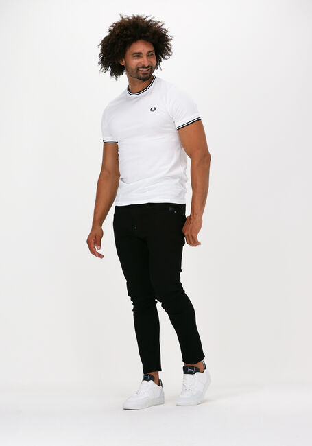 Weiße FRED PERRY T-shirt TWIN TIPPED T-SHIRT - large