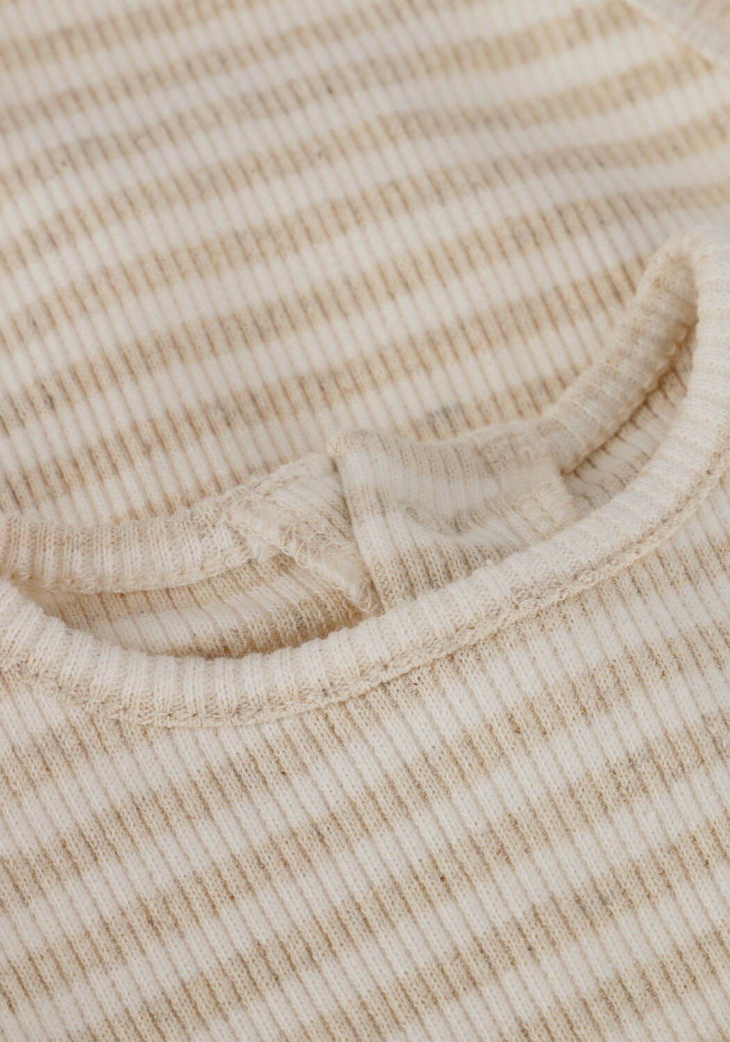 Beige PLAY UP Strampler STRIPED RIB BODY - large