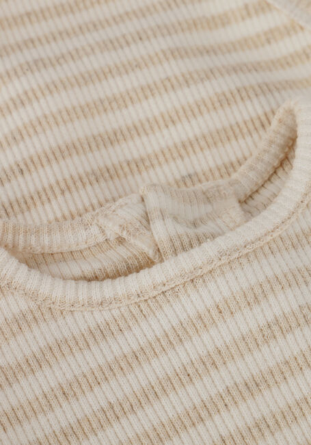 Beige PLAY UP Strampler STRIPED RIB BODY - large