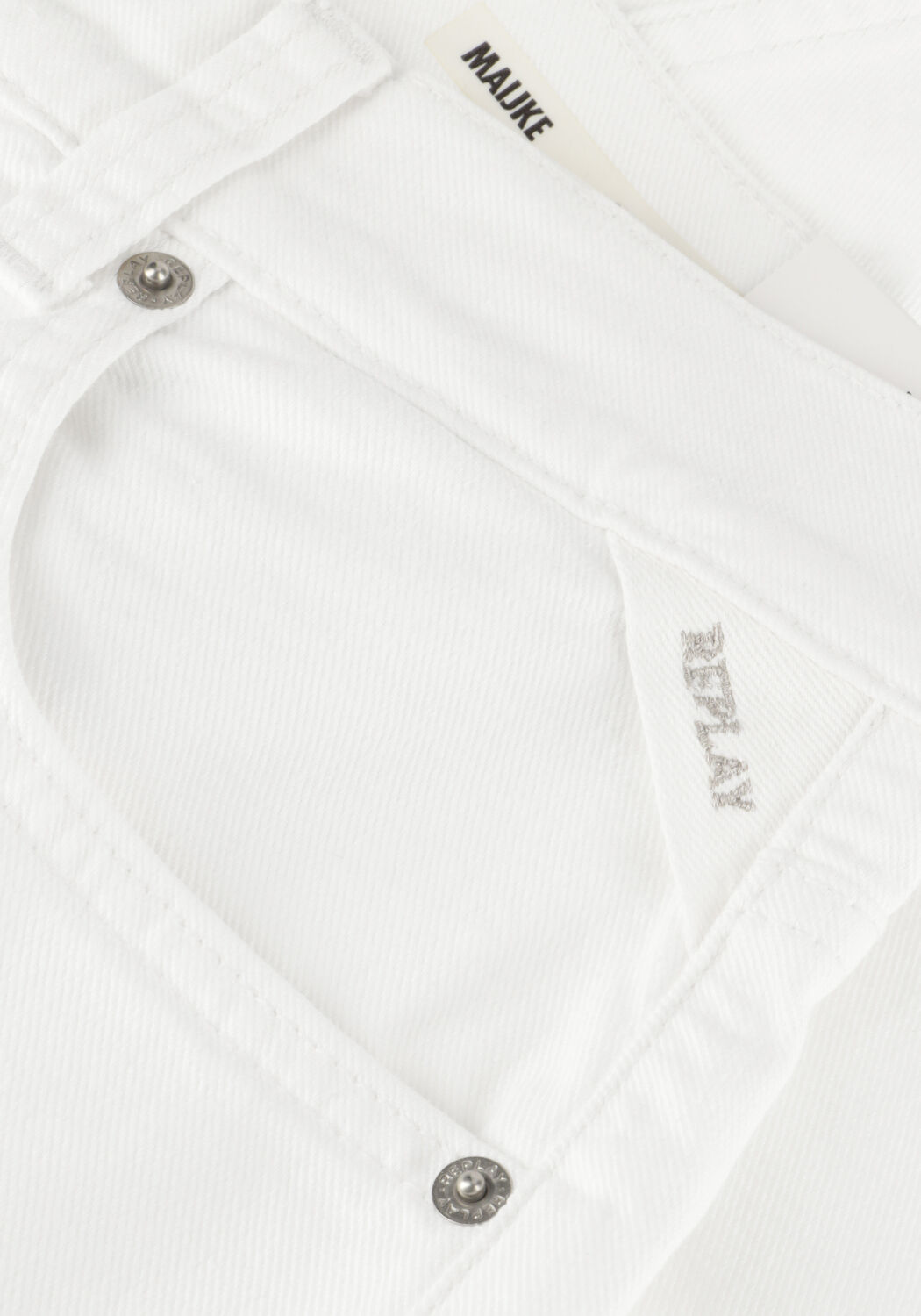 Wei&szlig;e REPLAY Straight leg jeans MAIJKE STRAIGHT PANTS - large