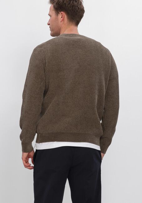 Braune PROFUOMO Pullover CHENILLE RIB - large