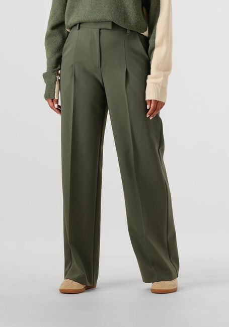 Khaki ANOTHER LABEL Weite Hose MOORE PLEATED PANTS - large