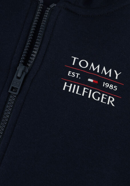 Dunkelblau TOMMY HILFIGER Strickjacke TOMMY FLAG HILFIGER ZIP HOODIE - large