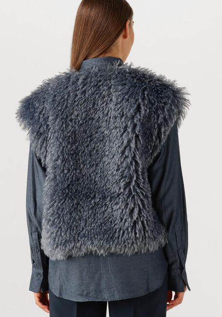 Blaue JANSEN AMSTERDAM Gilet DALI GILET FF 276 FAKE FUR - large