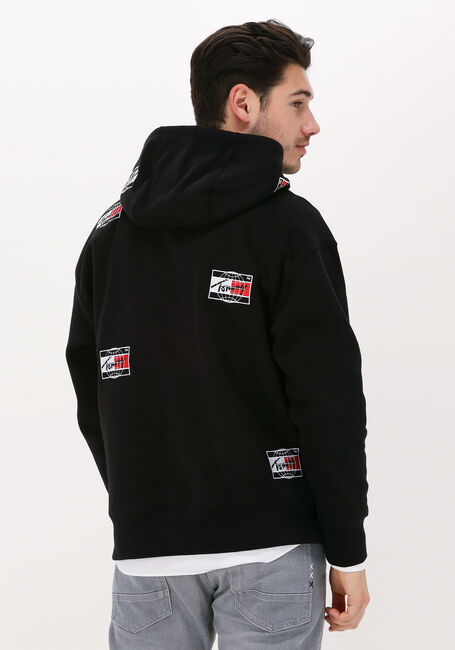 Schwarze TOMMY JEANS Sweatshirt TJM TIMELESS DISTORTION HOODIE - large