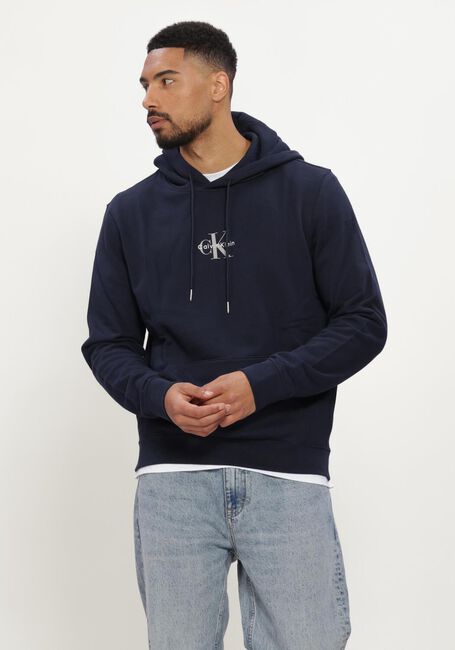 Dunkelblau CALVIN KLEIN Sweatshirt LS 350TERRY MICRO MNLG HOODIE - large