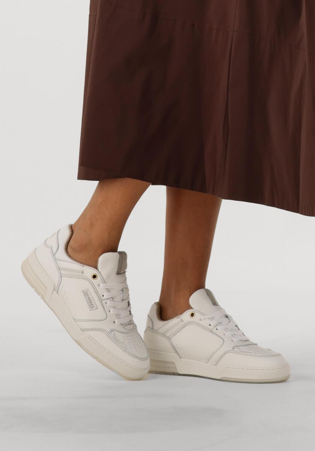 Wei&szlig;e SHABBIES Sneaker Low REVIN CONTRA - large