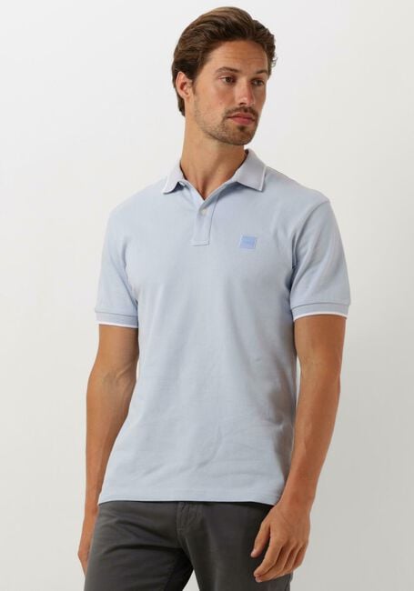 Hellblau BOSS ORANGE Polo-Shirt PASSERTIP - large