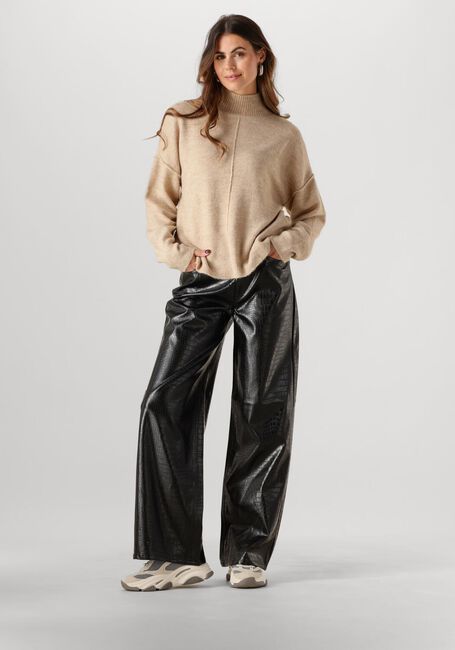 Beige Y.A.S. Pullover YASBALIS LS HIGH NECK KNIT - large
