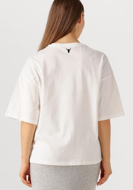 Weiße ALIX THE LABEL T-shirt LADIES KNITTED BASIC THE LABEL T-SHIRT - large