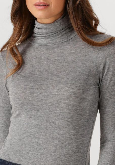 Graue SECOND FEMALE Rollkragenpullover MATIMA T-NECK TEE - large