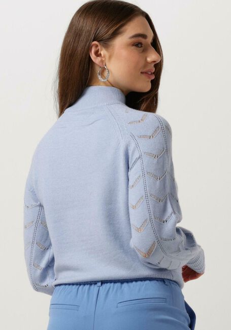 Hellblau OBJECT Rollkragenpullover OBJEVA L/S KNIT PULLOVER - large