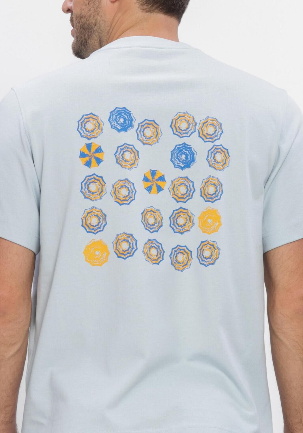 Blaue SELECTED MEN Polos & T-Shirts SLHMAX GRAPHIC SS O-NECK TEE - large