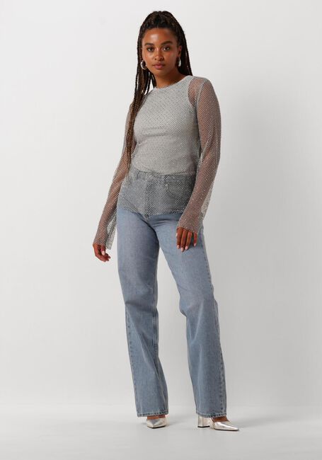 Silberne NEO NOIR Top AIMEE STONE BLOUSE - large