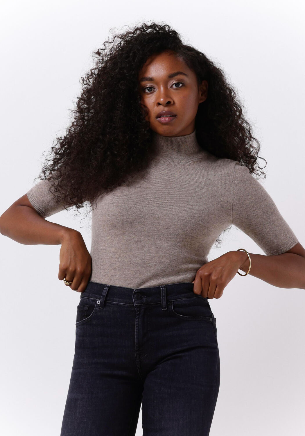 taupe not shy pullover madeleine
