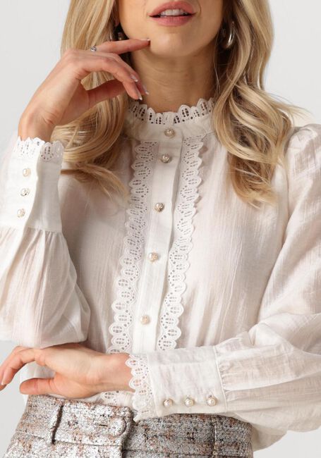 Weiße CO'COUTURE Blusen ANGIE ANGLAISE SHIRT - large