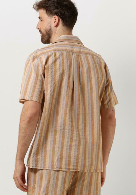 Braune FORÉT Casual-Oberhemd OTTER SEERSUCKER SS SHIRT - large