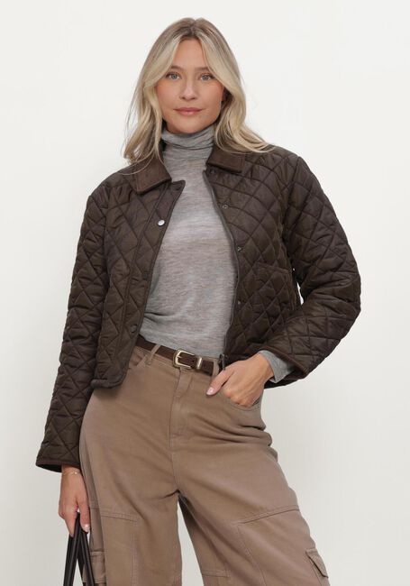 Braune NEO NOIR Wattierte Jack KANYA QUILT JACKE - large
