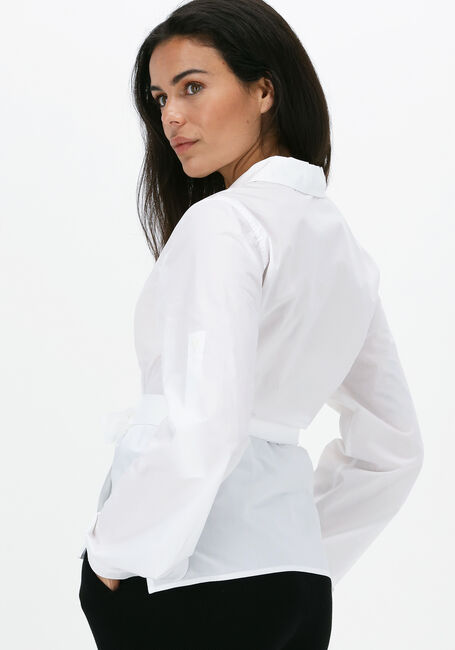Weiße VANILIA Blusen POPLIN WRAP - large